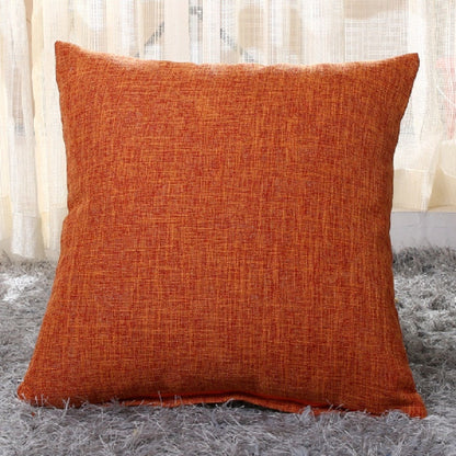 Simply Linen Pillow Cover in orange.  (burnt orange)