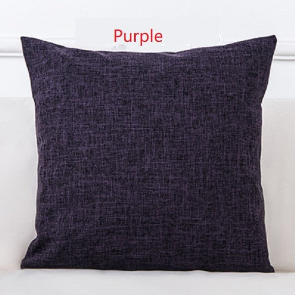 Simply Linen Pillow Cover in purple.  