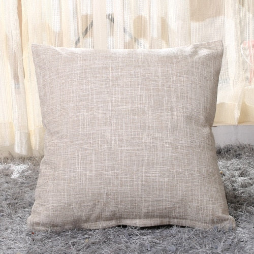 Simply Linen Pillow Cover in cream white.