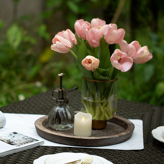 Round Wood Tray