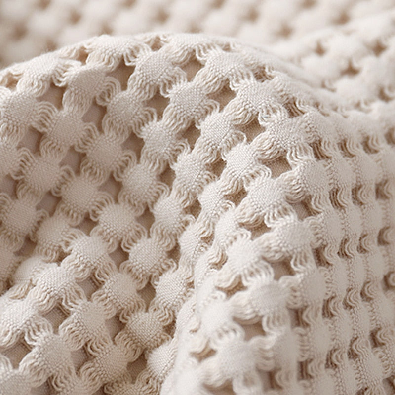 Waffle knit blankets new arrivals