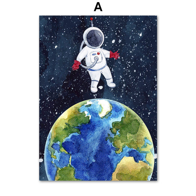 To the Moon and Back Nursery Canvas Art